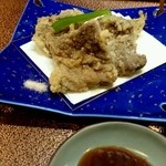 下関くじら館 - 鯨の天ぷら 赤身あっさり旨い