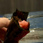 鮨 ひのもと - マグロの突先手巻き