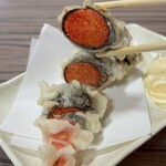 肴菜や - 明太子の天ぷら