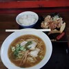 幸楽 - 唐揚げ盛り合わせラーメンセット