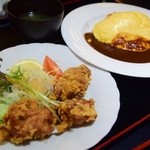 ゆず庵 - オムライスと四万十鳥の唐揚げ