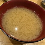 二代目 天ぷらすずき - 味噌汁