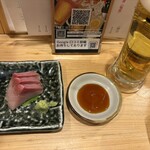 二代目 天ぷらすずき - すずきのぶり刺しはめちゃ旨◎