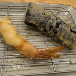 二代目 天ぷらすずき - 海老・茄子