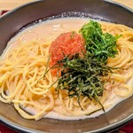 博多かねふく ふく竹 - 明太パスタの上に生の明太子がたっぷりトッピング♡
