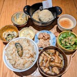 椛凛 炭ときどき薪 - 超粗挽炭火焼きハンバーグ定食