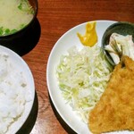 夢の郷 - アジフライ定食850円