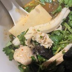 七宝麻辣湯 池袋東口店 - ブンモジャ&キクラゲ白黒&タケノコ