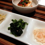 焼肉レストランひがしやま - ナムル＆豆腐