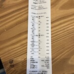 太郎山 - レシート