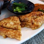 GOHAN-YA あたしんち - 納豆オムレツ断面