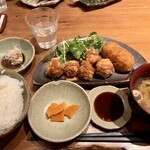 ひふみ - サイコロカツとクリームコロッケを選んで¥1,200