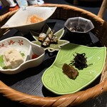 ふじや - 前菜の籠盛