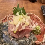 吟魚のはなれ  吟チロリ - カワハギの肝あえ　海苔に包んでいただきます