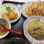 餃子の王将 - 料理写真:炒飯定食＋餃子2人前