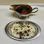 かれーの店 うどん  - オイスターオーシャン、チーズ、スパイシーひき肉、焼トマト