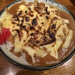 奈つやの中華そば - 炙りチーズの茶碗カレー（350円）
