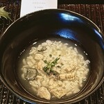 鎌倉 北じま - あんこうの皮と内臓を使ったお粥