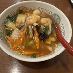 坂上刀削麺 - 五目あんかけ刀削麺