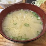 とんかつ亭ひさやま - 味噌汁