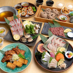 泳ぎカワハギと冠地どり 五十六屋 - 