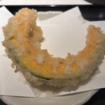 谷や - かぼちゃ天（￥150）