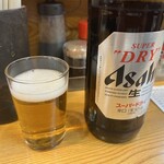 正宗屋 千日前店 - 瓶ビール 大（アサヒスーパードライ） 1本目