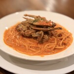 レストランＤｏｎ - 渡り蟹のトマトクリームスパゲッティ