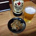 大衆酒蔵 ふじ - 松前漬けと赤星