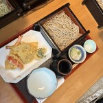 手打ちそば 梅蕎麦 - 天せいろ(天然海老)