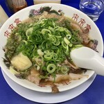 来来亭 - 料理写真:ラーメンニンニクトッピング、ねぎ多め