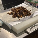 豊後牛ステーキの店 そむり - 牛筋とガーリックを炒めた物
