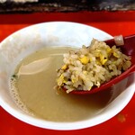 新ちゃん - 焼めし　スープに浸して