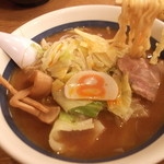 Hachiban Ramen - 野菜らーめん。味噌味に、してみたの。