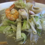 長崎ちゃんぽん・皿うどん 球磨 - 黒というよりグリーンカレーのような･･･