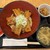 レストランやんばるシーサイド - 料理写真:三枚肉丼、小鉢とそばが付きます。