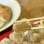 ざっくばらん - おでん大根の唐揚げ　断面図