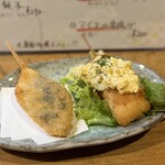 ざっくばらん - 真あじ　280円　　チキン南蛮串　250円