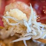 鮪お重 栄町 - しらす＆自家製赤酢のシャリ（本鮪×薩摩甘海老×しらす三色お重）