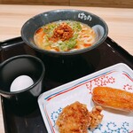 はなまるうどん - 温玉ごま坦々