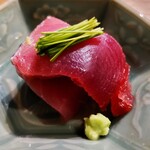 はし本 - .....四品目　メジマグロ　たたき.....