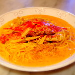 スガッチィー - 料理写真:渡り蟹トマトクリーミースパゲティ