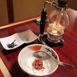 肉の匠 将泰庵 - ■締め
      肉茶漬け／すだちおろし冷麺／昆布水つけ麺
      （お腹に余裕がある方は全種でも可）
      最後まで“美味しい”で終わらせてくれるのが嬉しい。
      