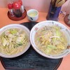 万吉食堂 - 左)ちゃんぽん　右)ちゃんぽん大盛