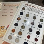 ボンベイ チャウパティ - メニューにいっぱい説明あって嬉しい