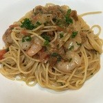 ポポロ広場 - 海老と雲丹のパスタランチ1400円♬