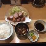 とんかつ野崎 - ひれとんかつ定食(野崎風)