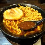 麺や 久 - カネシ醤油　1,050円（野菜マシ）