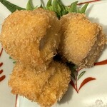 あじふらい てしお - マグロの血合のふらい