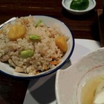 槐家 - 今日のご飯（炊きこみご飯）